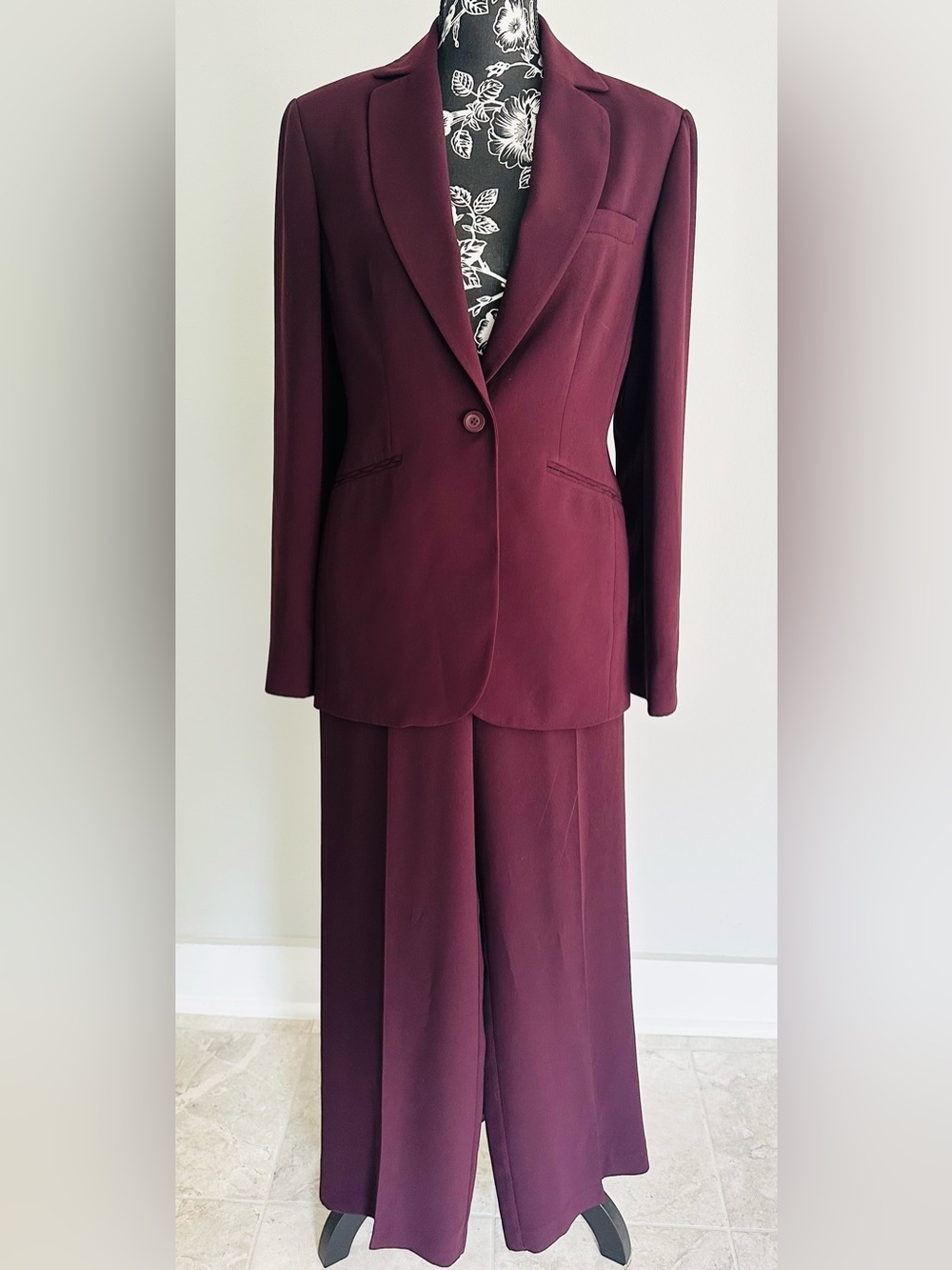 Vintage NY&CO petite plum colored suit